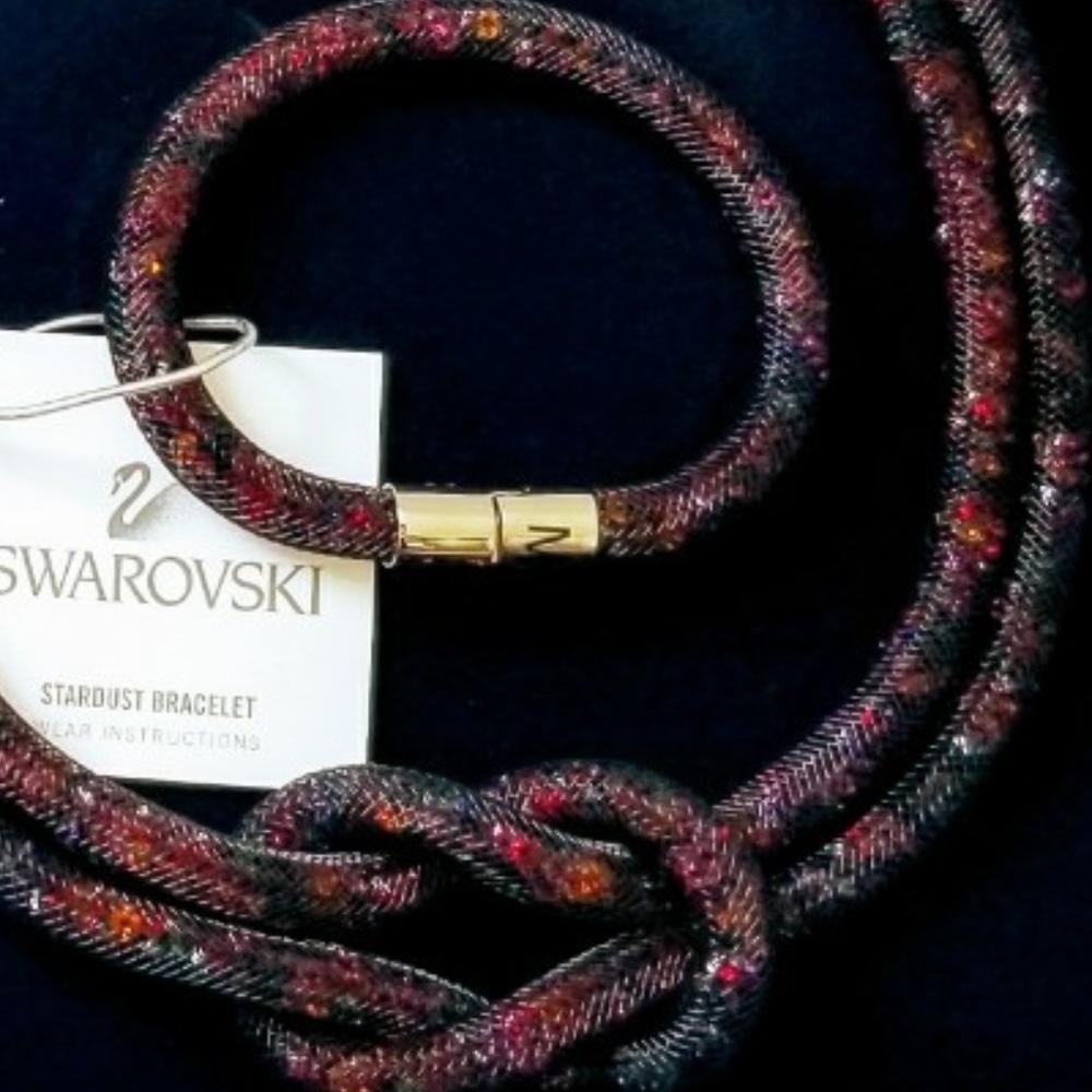 NEW Swarovski Knot Crystal Chocker & Bracelet SET - Picture 6 of 8